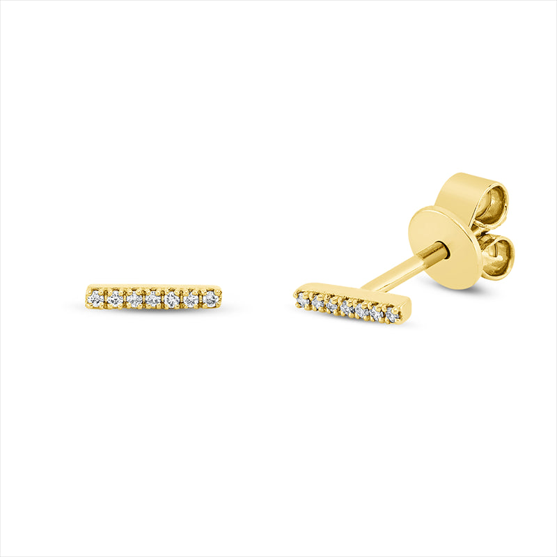 Ohrstecker    aus 750/-18 Karat Gelbgold mit 14 Diamanten 0