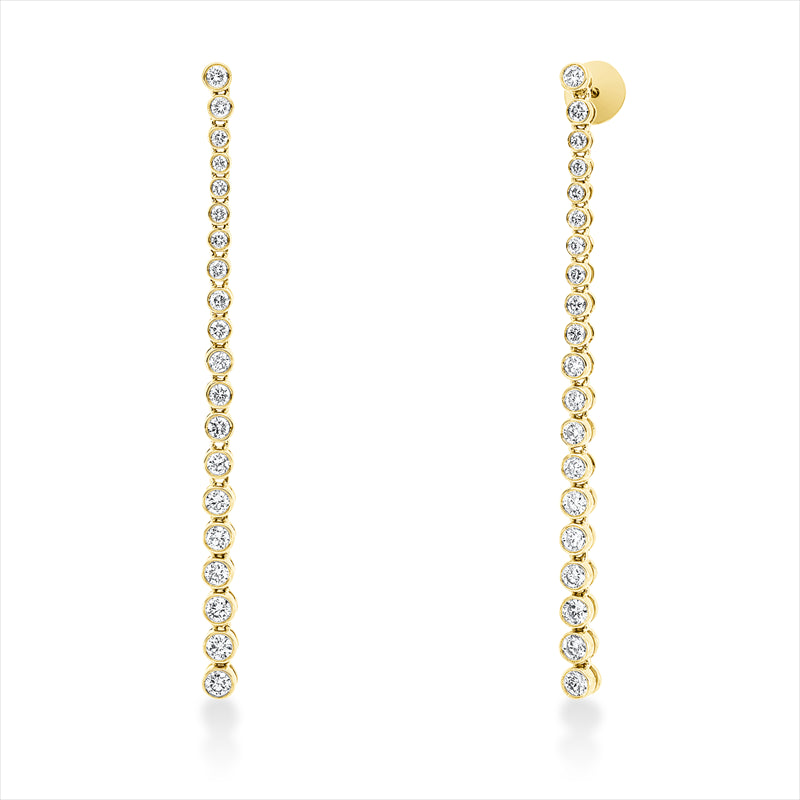 Ohrschmuck    aus 750/-18 Karat Gelbgold mit 40 Diamanten 1