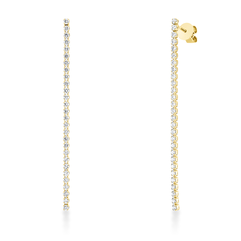 Ohrschmuck    aus 750/-18 Karat Gelbgold mit 56 Diamanten 0