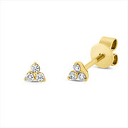 Ohrstecker    aus 750/-18 Karat Gelbgold mit 6 Diamanten 0