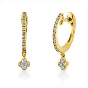 Creolen    aus 750/-18 Karat Gelbgold mit 32 Diamanten 0