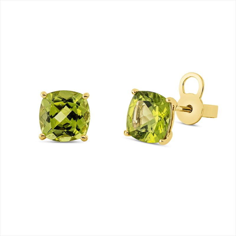 Ohrstecker mit Peridot  aus 750/-18 Karat Gelbgold MPM_SKIP_FIELD 
