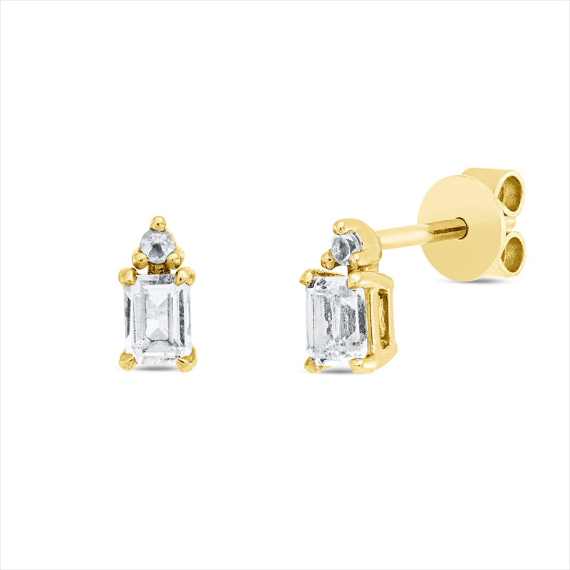 Ohrstecker mit Amethyst  aus 750/-18 Karat Gelbgold MPM_SKIP_FIELD 