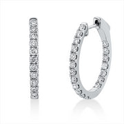 Creolen    aus 750/-18 Karat Weißgold mit 38 Diamanten 1