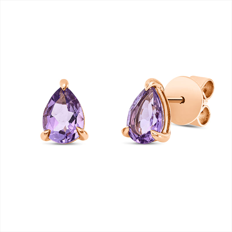Ohrstecker mit Amethyst  aus 750/-18 Karat Rotgold MPM_SKIP_FIELD 