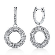 Ohrschmuck    aus 750/-18 Karat Weißgold mit 229 Diamanten 1