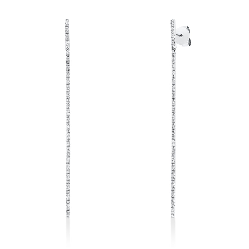 Ohrschmuck    aus 750/-18 Karat Weißgold mit 112 Diamanten 0