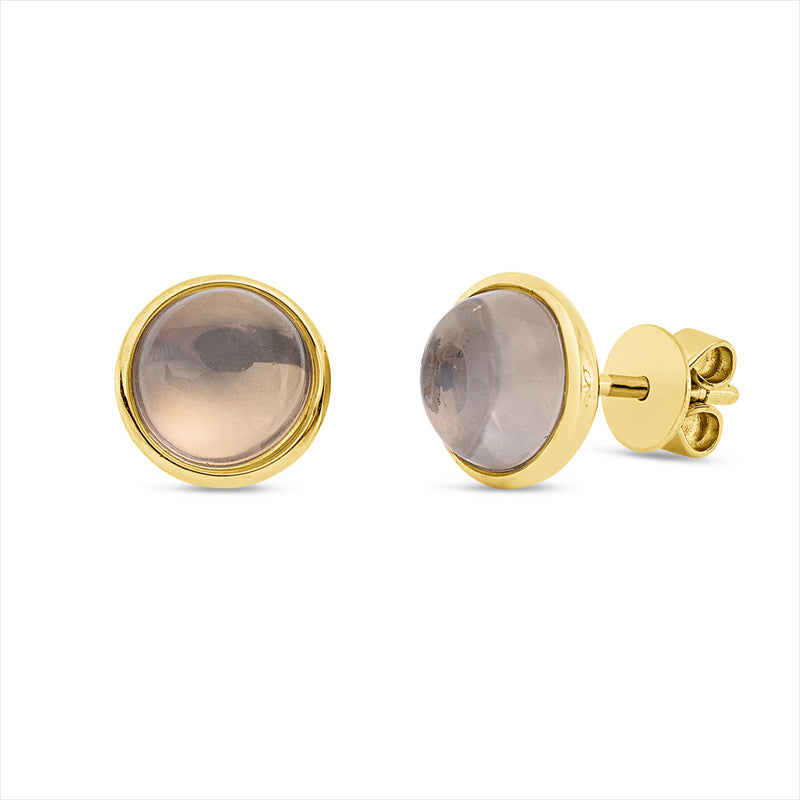 Ohrstecker mit Mondstein  aus 750/-18 Karat Gelbgold MPM_SKIP_FIELD 
