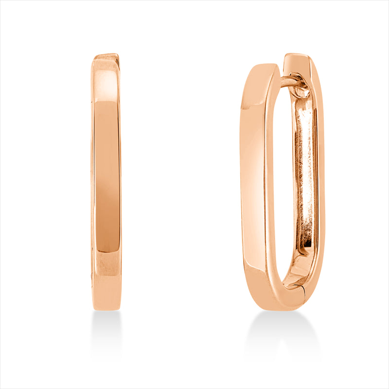 Creolen    aus 750/-18 Karat Rotgold  