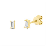 Ohrstecker    aus 750/-18 Karat Gelbgold mit 2 Diamanten 0