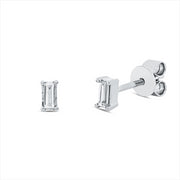 Ohrstecker    aus 750/-18 Karat Weißgold mit 2 Diamanten 0