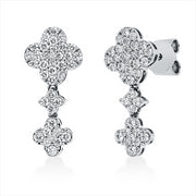Ohrstecker    aus 750/-18 Karat Weißgold mit 76 Diamanten 0