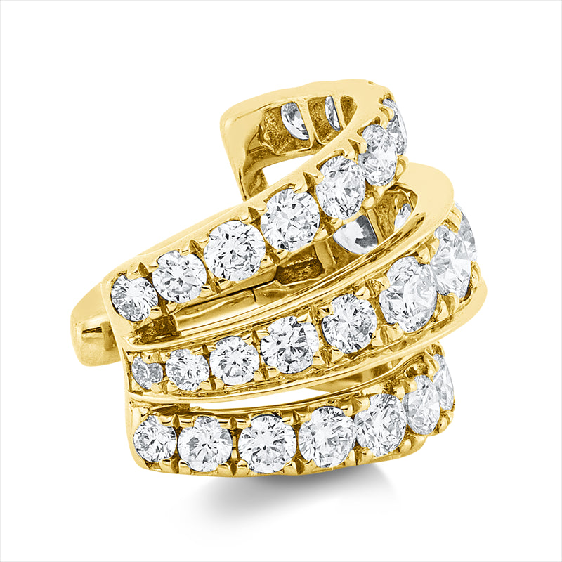Ohrschmuck    aus 750/-18 Karat Gelbgold mit 30 Diamanten 1