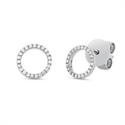Ohrstecker    aus 750/-18 Karat Weißgold mit 46 Diamanten 0