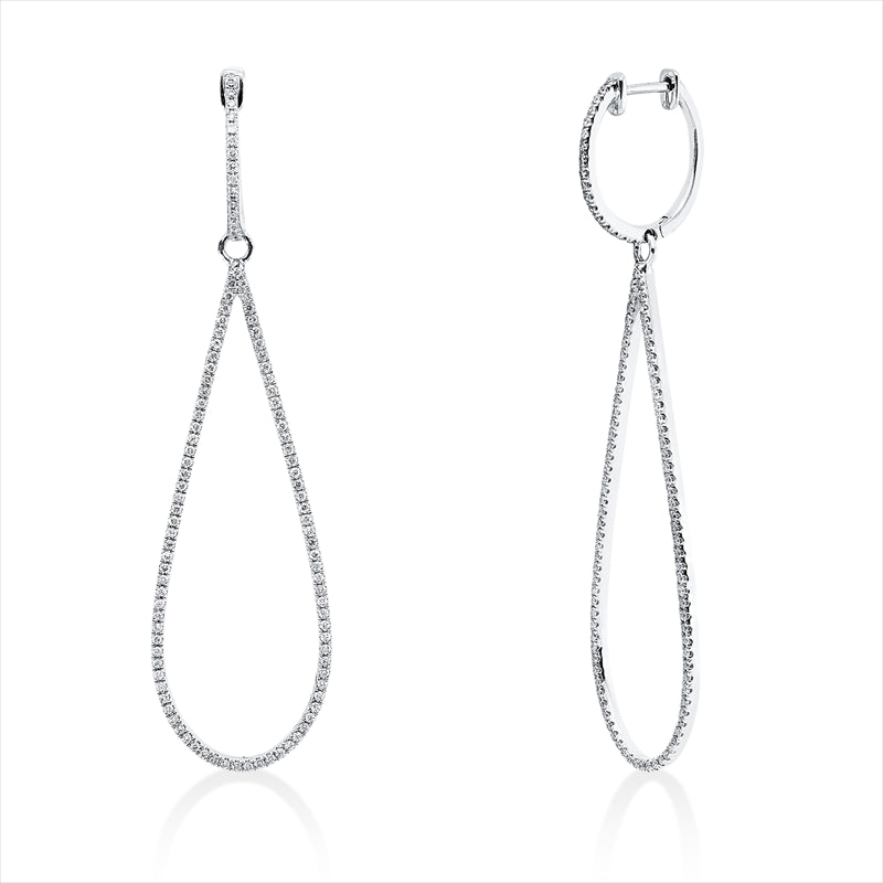 Ohrschmuck    aus 585/-14 Karat Weißgold mit 216 Diamanten 0