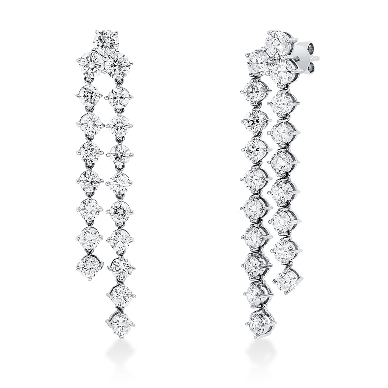 Ohrschmuck    aus 750/-18 Karat Weißgold mit 38 Diamanten 5