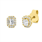 Ohrstecker    aus 750/-18 Karat Gelbgold mit 30 Diamanten 0