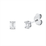 Ohrstecker    aus 750/-18 Karat Weißgold mit 2 Diamanten 0