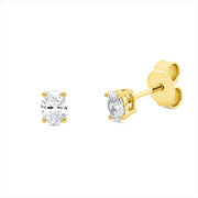 Ohrstecker    aus 750/-18 Karat Gelbgold mit 2 Diamanten 0