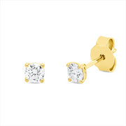 Ohrstecker    aus 750/-18 Karat Gelbgold mit 2 Diamanten 0