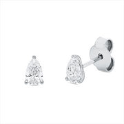 Ohrstecker    aus 750/-18 Karat Weißgold mit 2 Diamanten 0