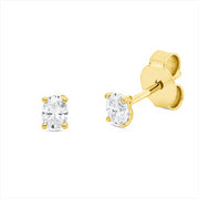 Ohrstecker    aus 750/-18 Karat Gelbgold mit 2 Diamanten 0