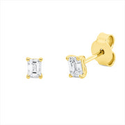 Ohrstecker    aus 750/-18 Karat Gelbgold mit 2 Diamanten 0