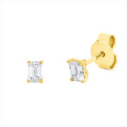 Ohrstecker    aus 750/-18 Karat Gelbgold mit 2 Diamanten 0