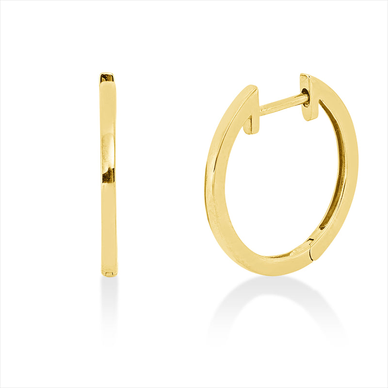 Creolen    aus 750/-18 Karat Gelbgold  