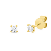 Ohrstecker    aus 750/-18 Karat Gelbgold mit 2 Diamanten 0