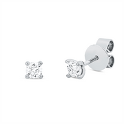 Ohrstecker    aus 750/-18 Karat Weißgold mit 2 Diamanten 0