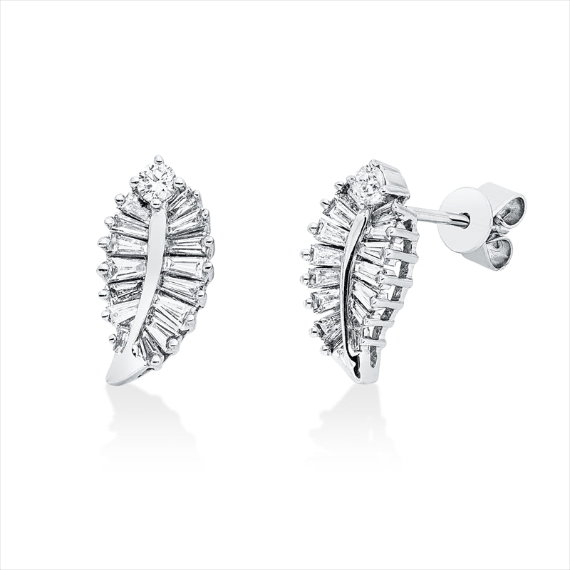 Ohrstecker    aus 750/-18 Karat Weißgold mit 32 Diamanten 0