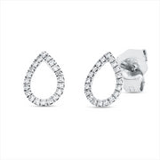 Creolen    aus 750/-18 Karat Weißgold mit 40 Diamanten 0