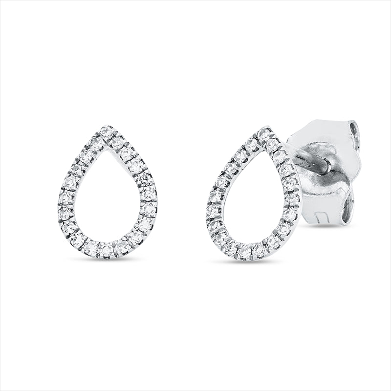 Creolen    aus 750/-18 Karat Weißgold mit 40 Diamanten 0