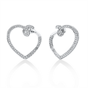 Creolen    aus 750/-18 Karat Weißgold mit 196 Diamanten 1