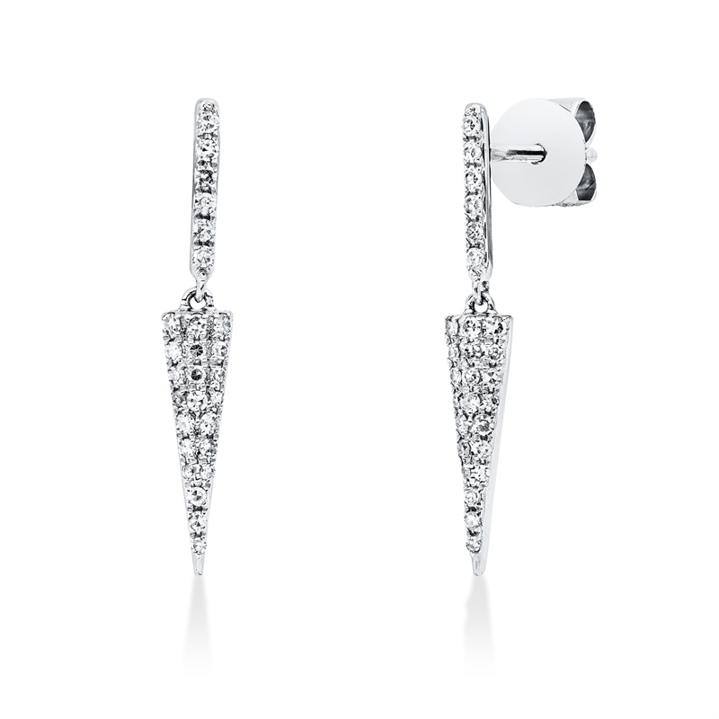 Ohrschmuck    aus 750/-18 Karat Weißgold mit 54 Diamanten 0