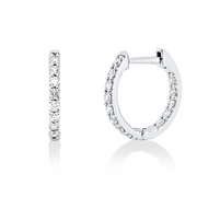 Creolen    aus 750/-18 Karat Weißgold mit 26 Diamanten 0
