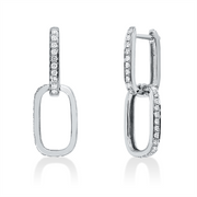 Ohrschmuck    aus 750/-18 Karat Weißgold mit 48 Diamanten 0