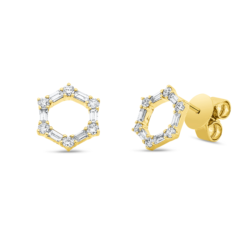 Ohrschmuck    aus 750/-18 Karat Gelbgold mit 24 Diamanten 0