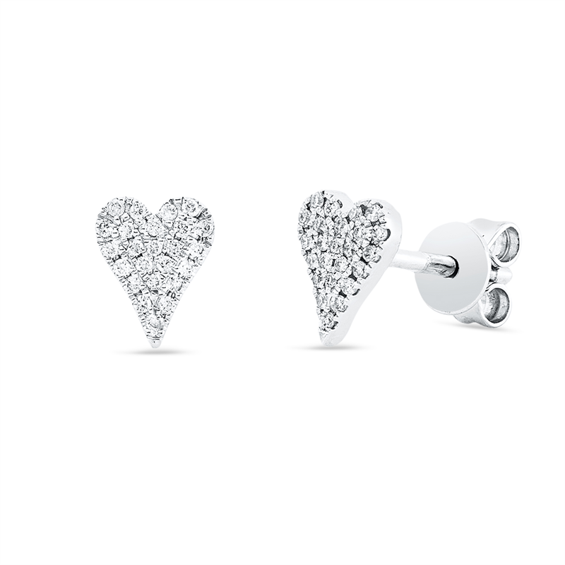 Ohrstecker    aus 585/-14 Karat Weißgold mit 48 Diamanten 0