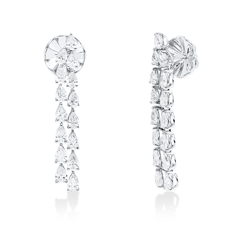 Ohrschmuck    aus 750/-18 Karat Weißgold mit 30 Diamanten 4