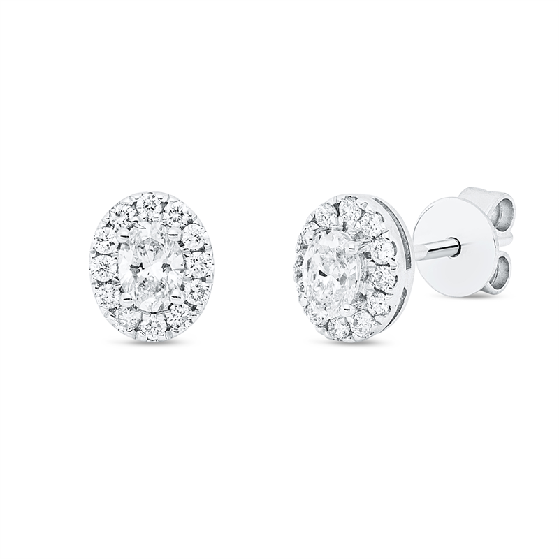 Ohrstecker    aus 750/-18 Karat Weißgold mit 26 Diamanten 0