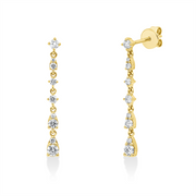 Ohrschmuck    aus 750/-18 Karat Gelbgold mit 18 Diamanten 0