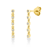 Ohrschmuck    aus 750/-18 Karat Gelbgold mit 10 Diamanten 0