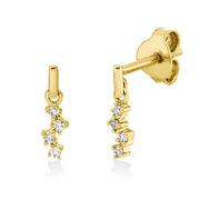 Ohrschmuck    aus 750/-18 Karat Gelbgold mit 8 Diamanten 0