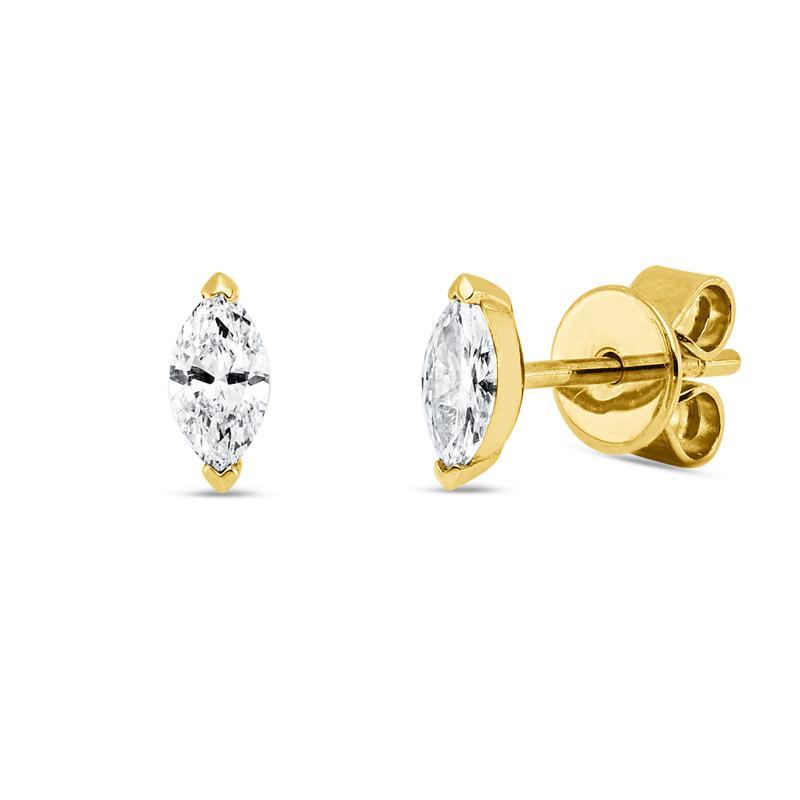 Ohrstecker    aus 585/-14 Karat Gelbgold mit 2 Diamanten 0