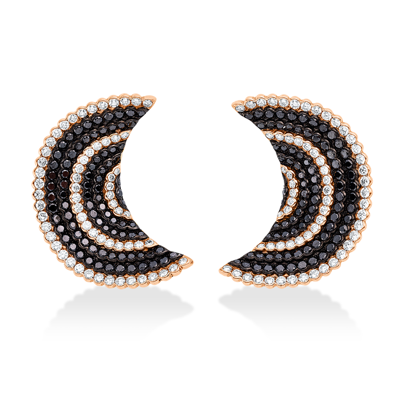 Ohrschmuck    aus 750/-18 Karat Rotgold mit 290 Diamanten 11