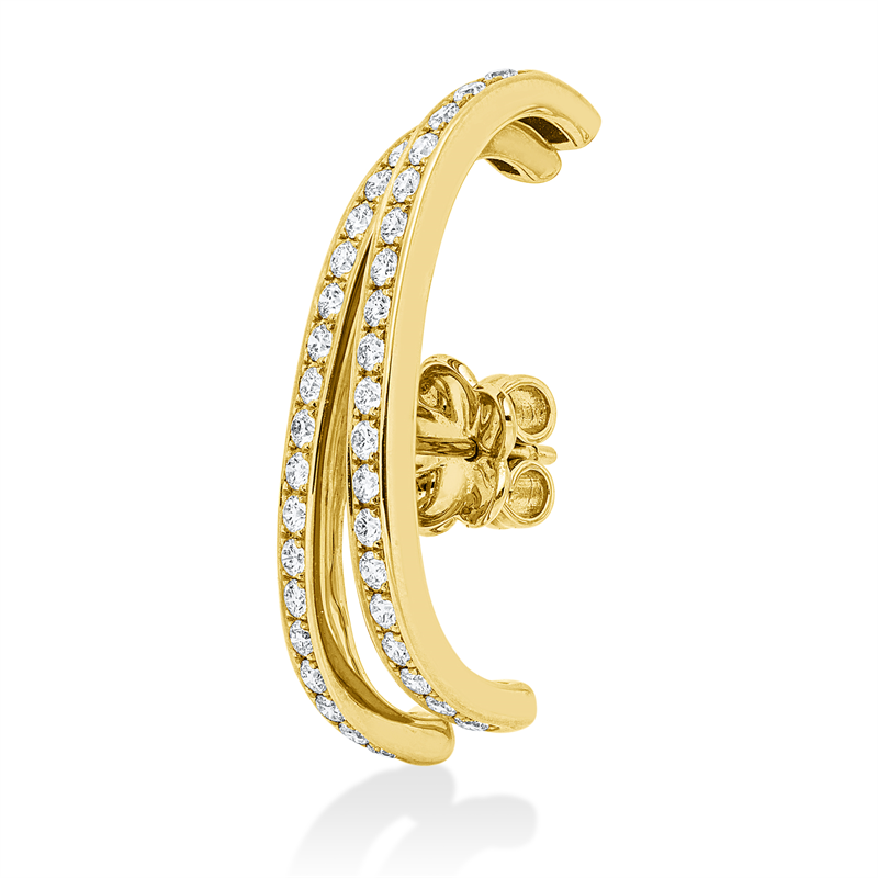 Ohrstecker    aus 750/-18 Karat Gelbgold mit 38 Diamanten 0