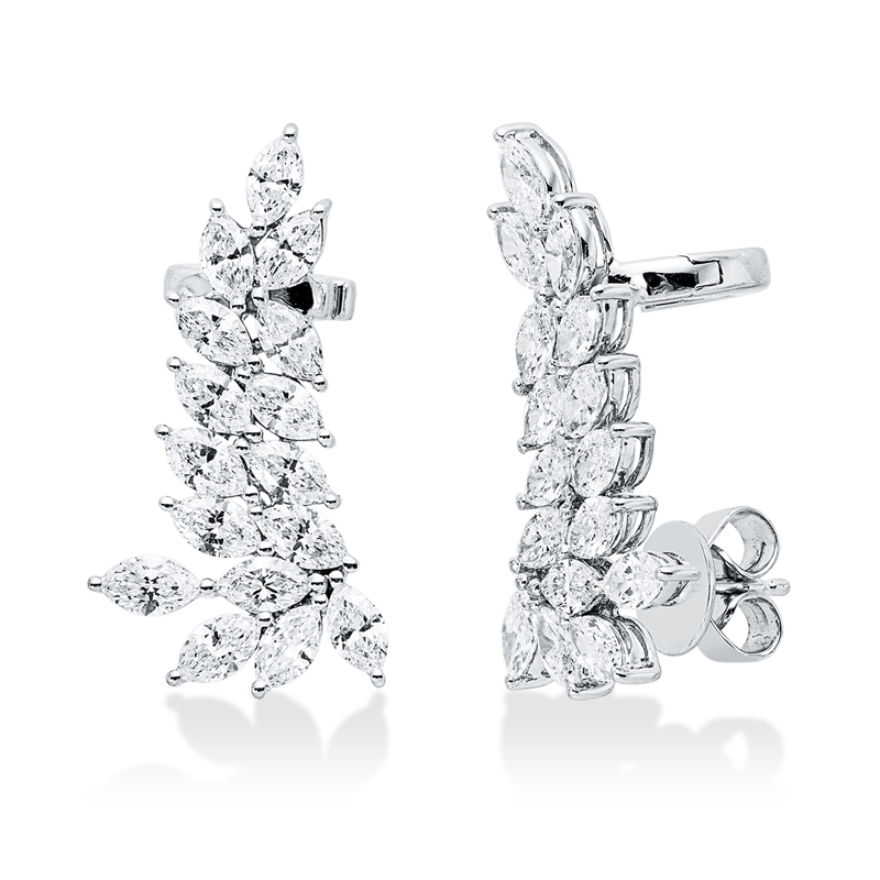 Ohrstecker    aus 750/-18 Karat Weißgold mit 32 Diamanten 3