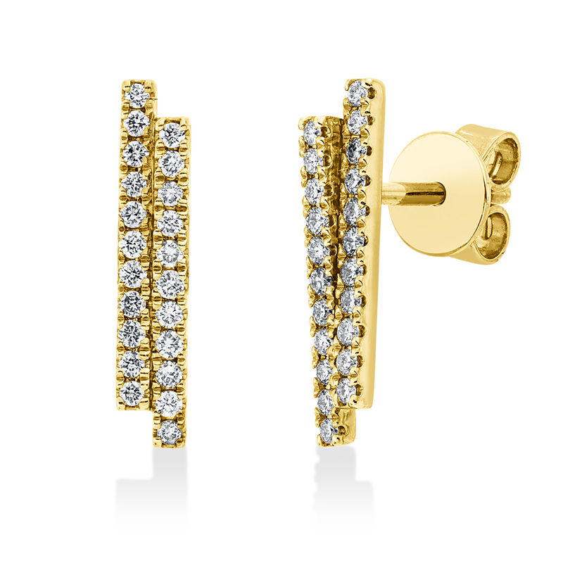 Ohrschmuck    aus 585/-14 Karat Gelbgold mit 44 Diamanten 0